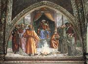 Domenicho Ghirlandaio Feuerprobe des Hl.Franziskus vor dem Sultan oil on canvas